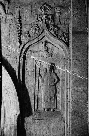 KILCOOLEY ABBEY CARVINGS OF S.TRANSEPT DETAIL OF LEFT PANELS